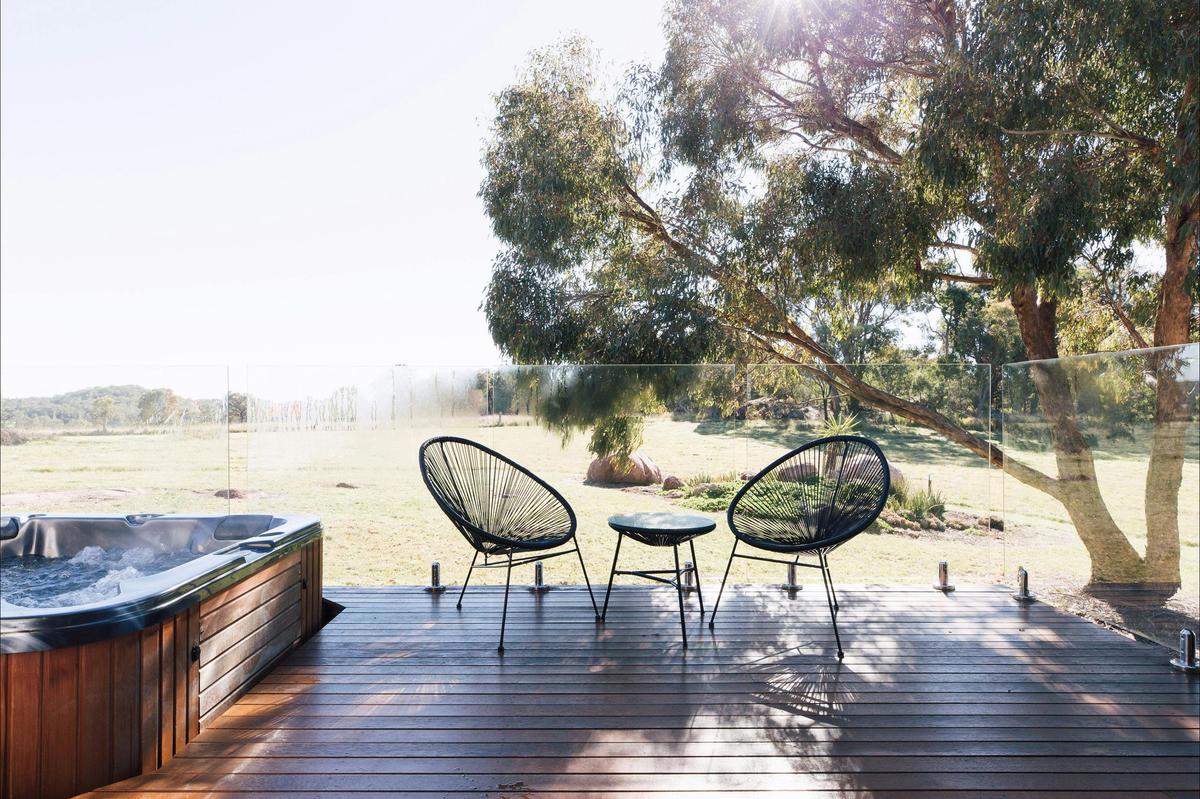 Relax on your villa's deck