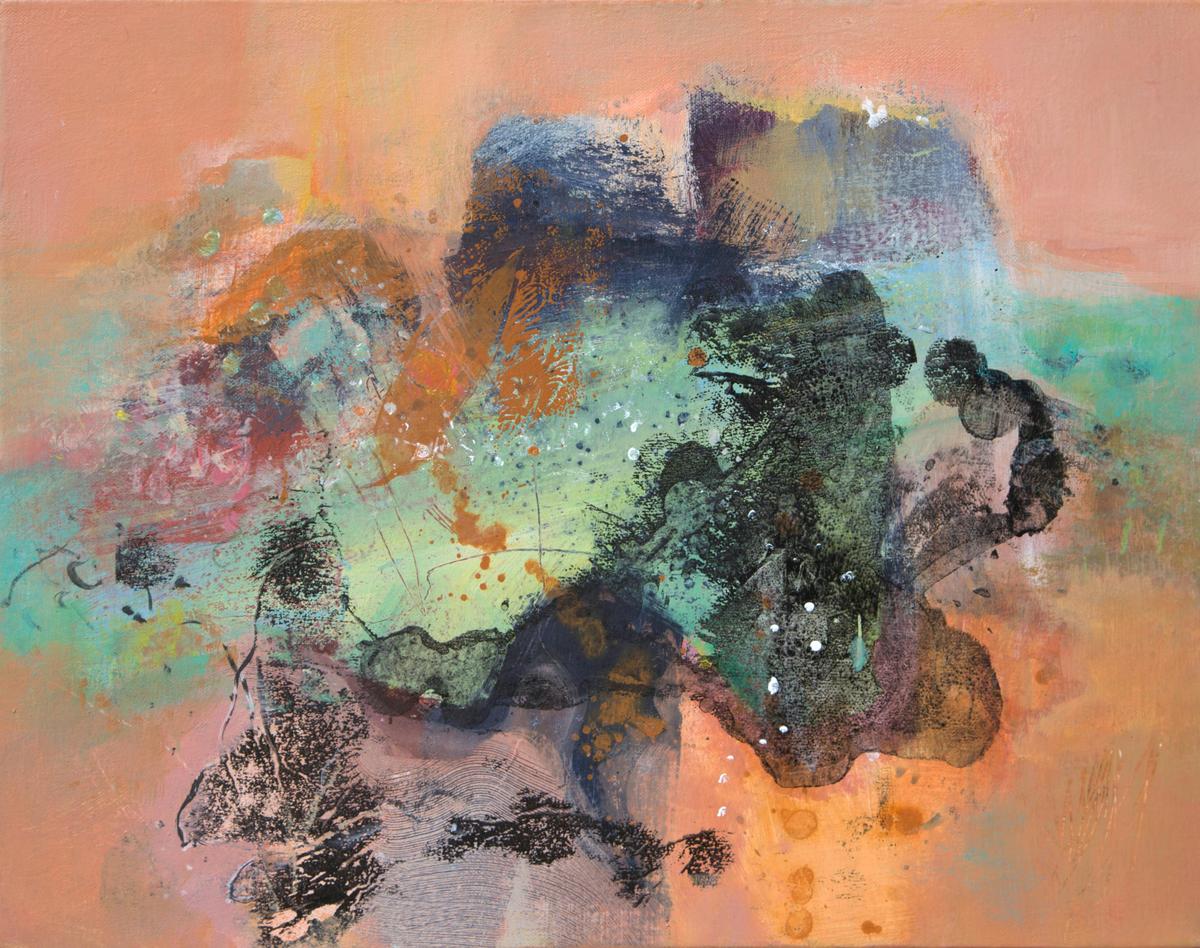 Lyne marshall's Bay of Fires acrylic painting on canvas
