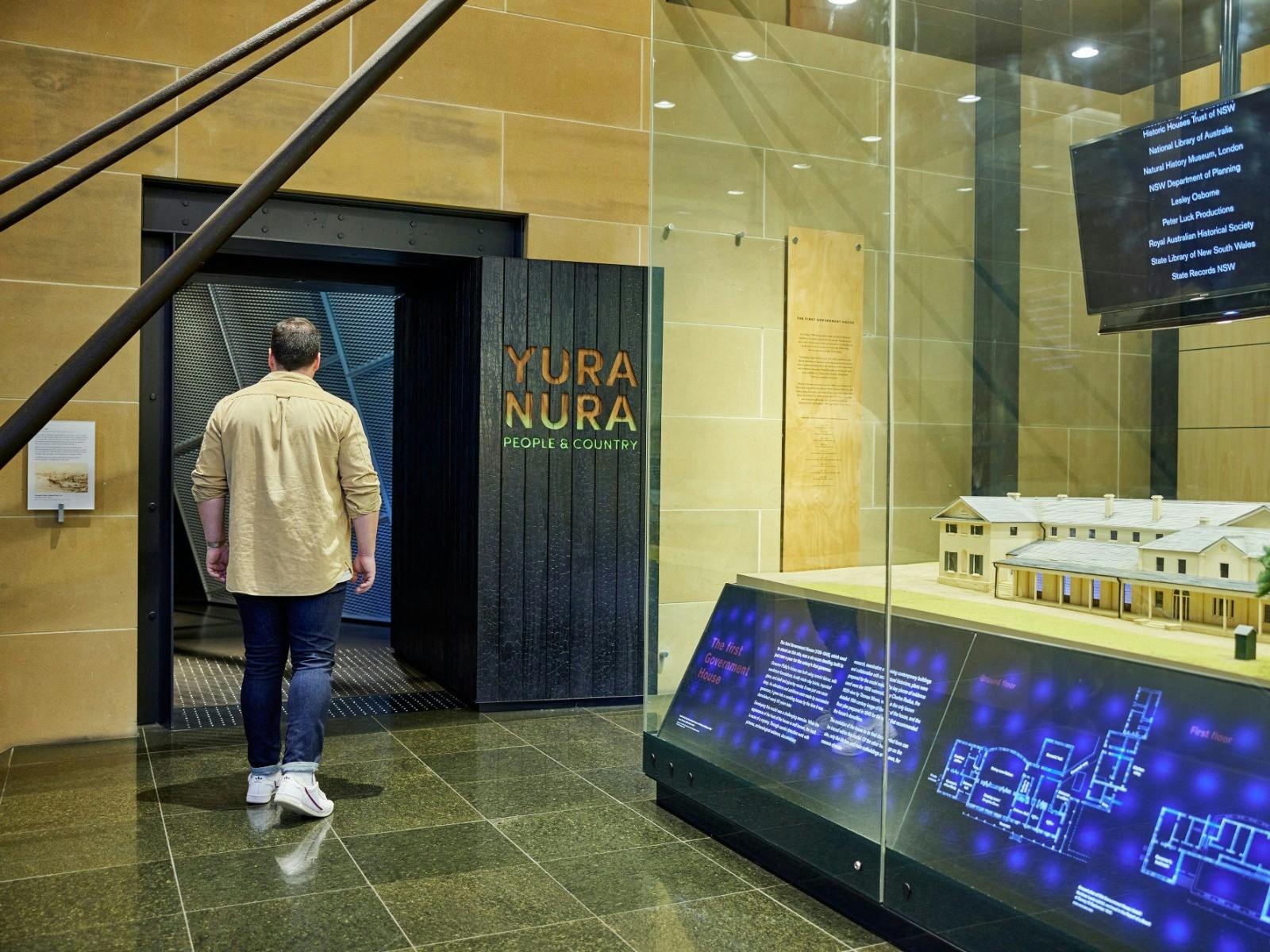 Visitors at the Museum of Sydney