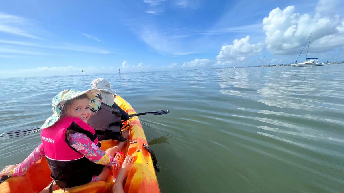 On the water together!