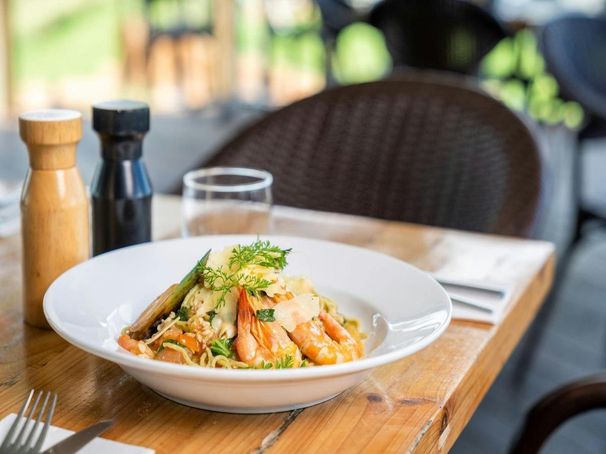 Beaches Restaurant Farm to Table signature dish - Moringa Spaghetti
