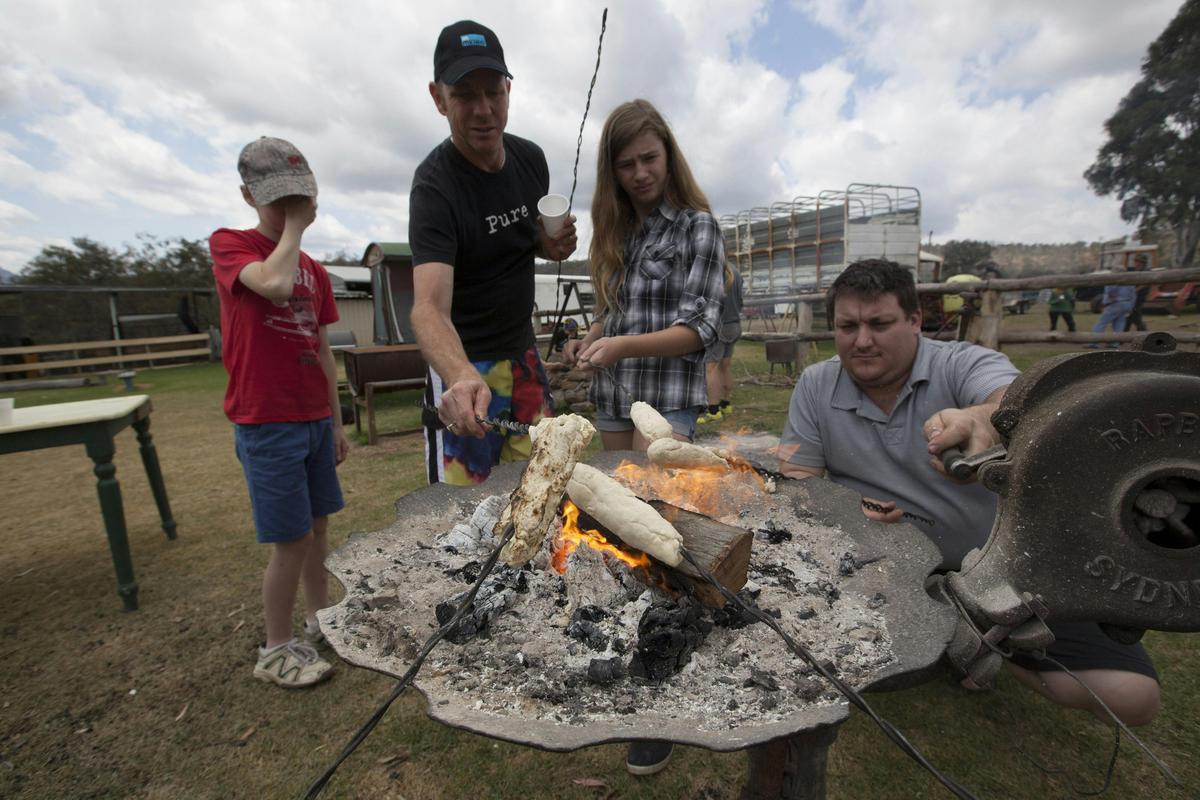 cook your own damper and wash down with some billy tea