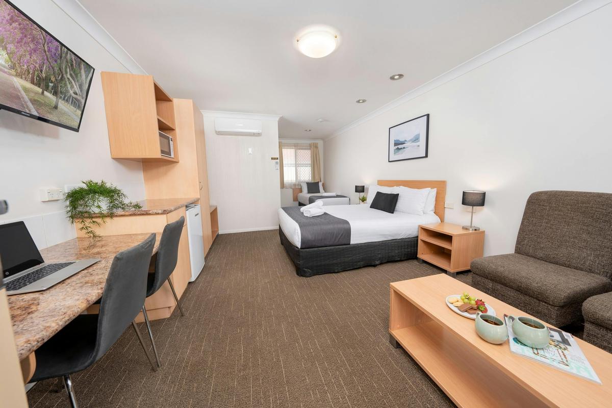 Twin Motel Room