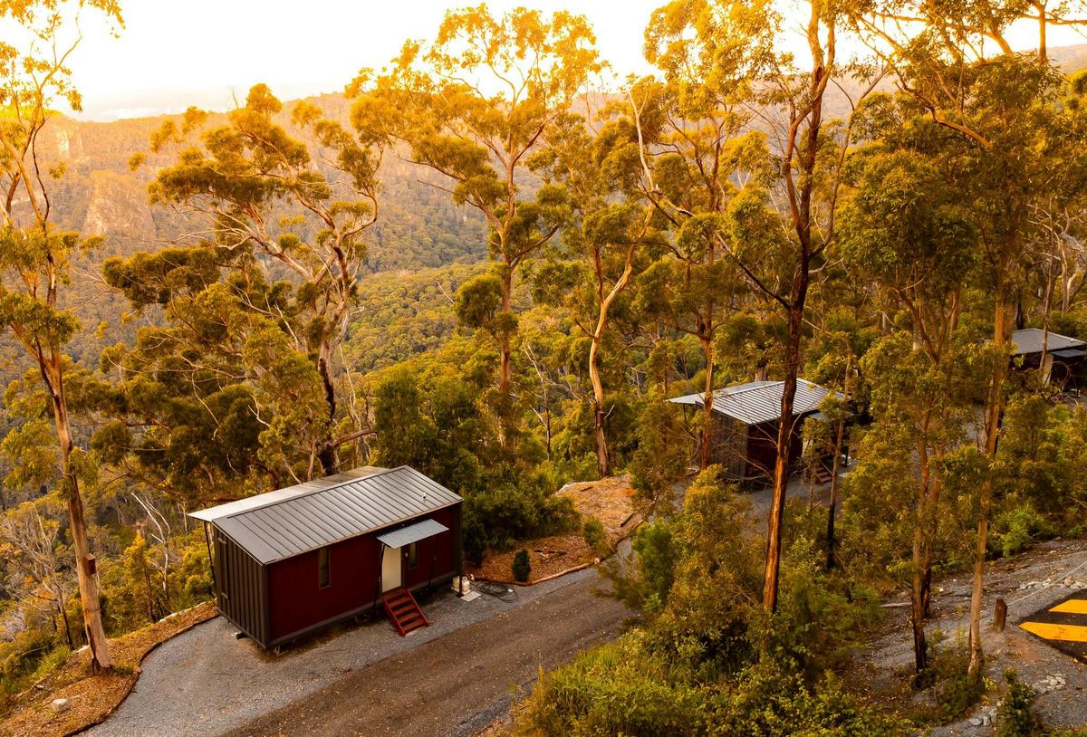Binna Burra Lodge - Tiny Wild House accommodation at at Sunset