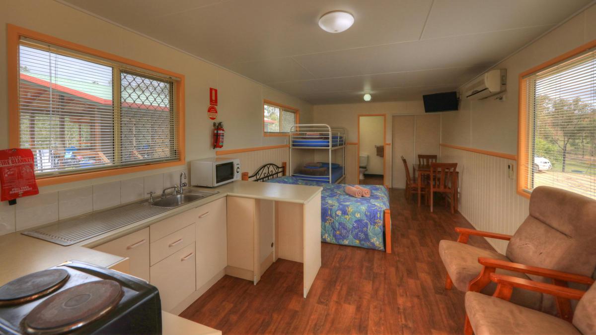 Inside one of the cabins