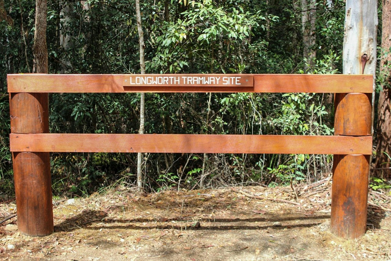 Entrance to Longworths Tramway Heritage Walk, Upsalls Creek Road, North Branch State Forest