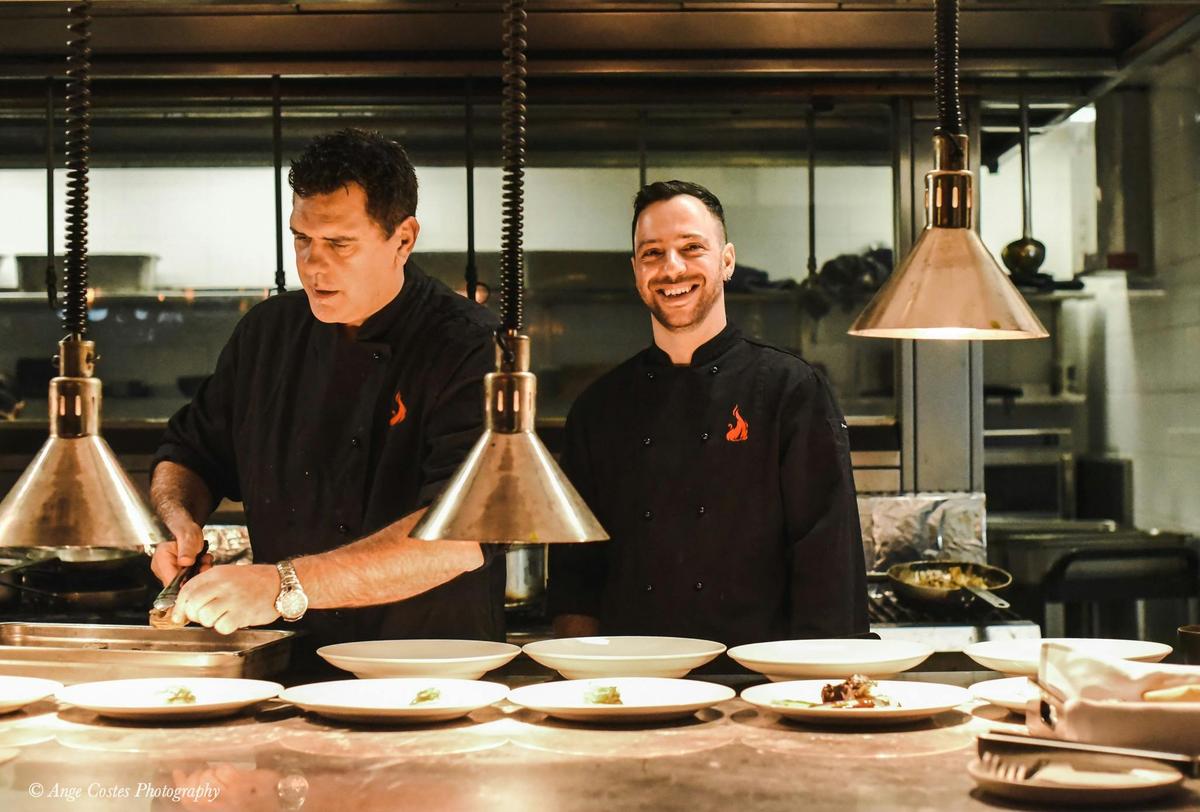 Chefs preparing food in truffle dinner function