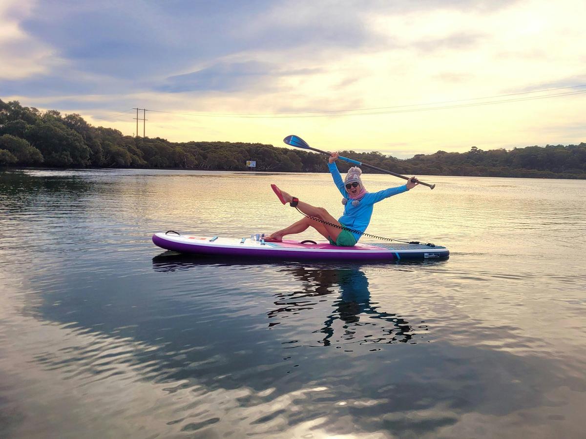 Paddleboarding on Minnamurra River