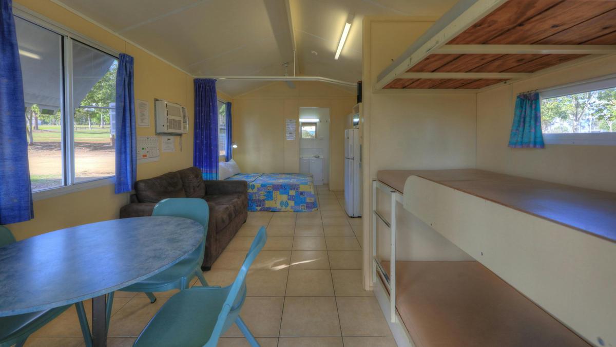 Inside one of the cabins