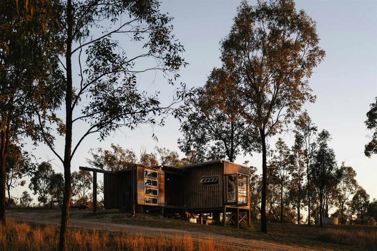 Bloodwood Cabin at Sunset
