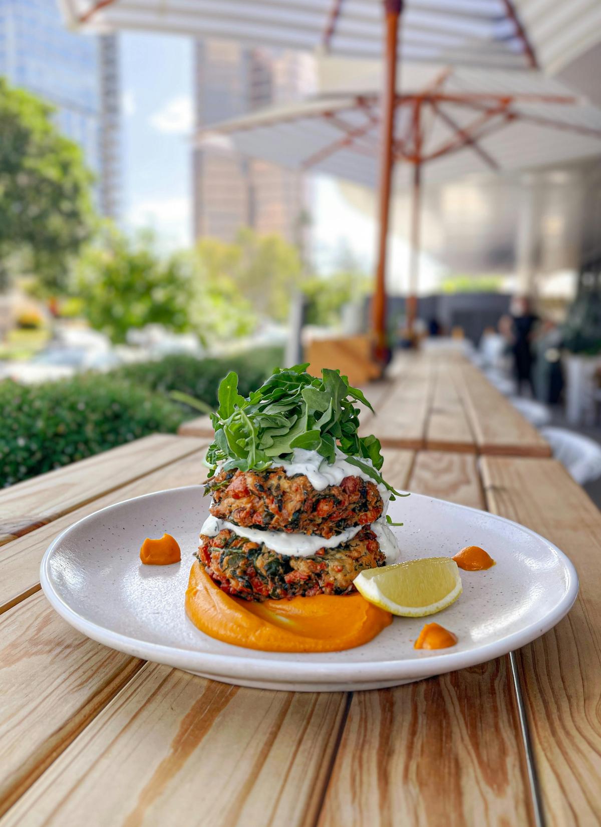 Spinach and Haloumi Rosti