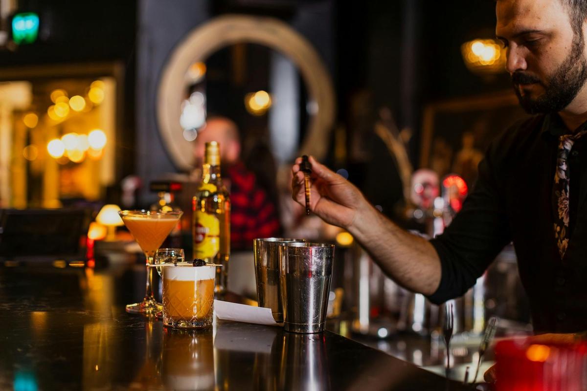 Professional Bartenders crafting amazing drinks.