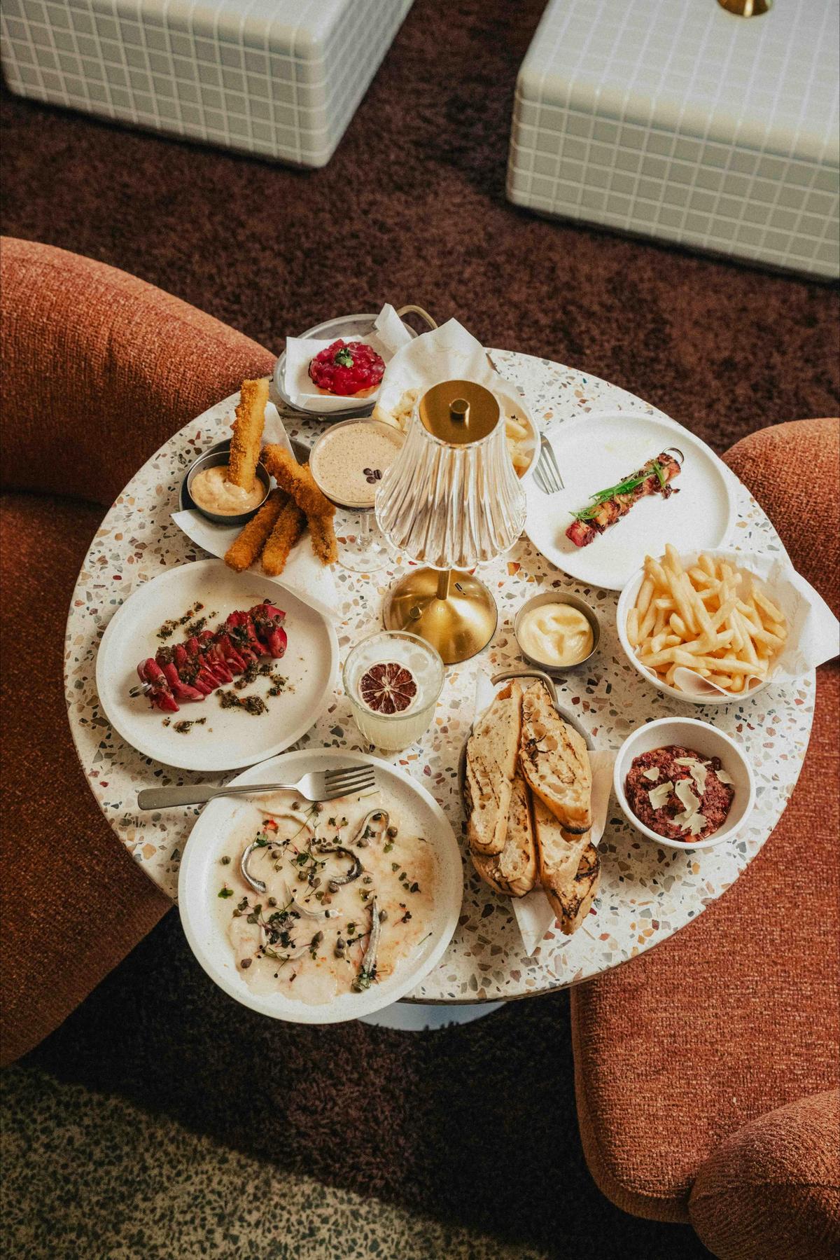 selection of dishes off Bar Luce's menu