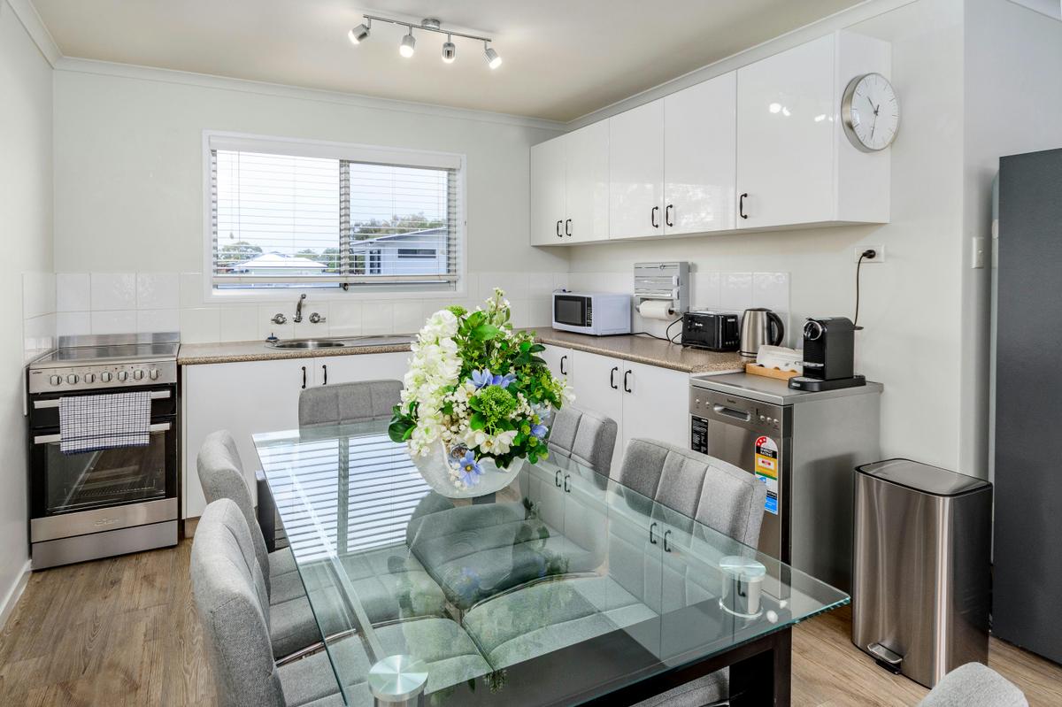 Dining and kitchen
