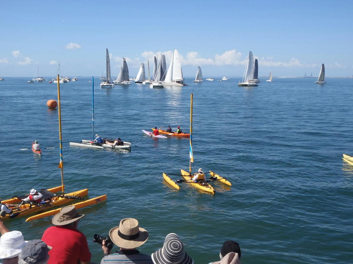 Viewing Brisbane to Gladstone Yacht Race on board Lady Brisbane