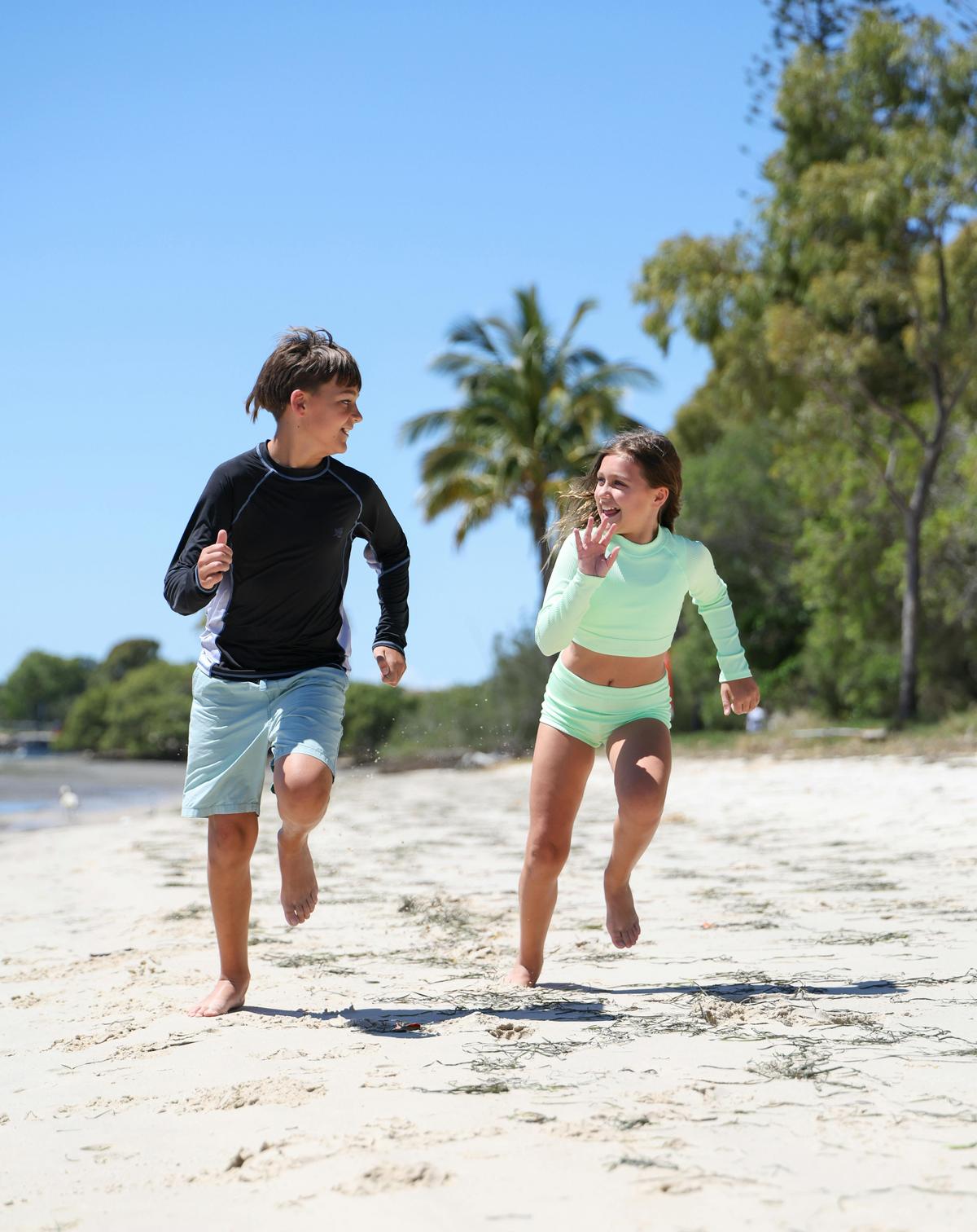 Children running