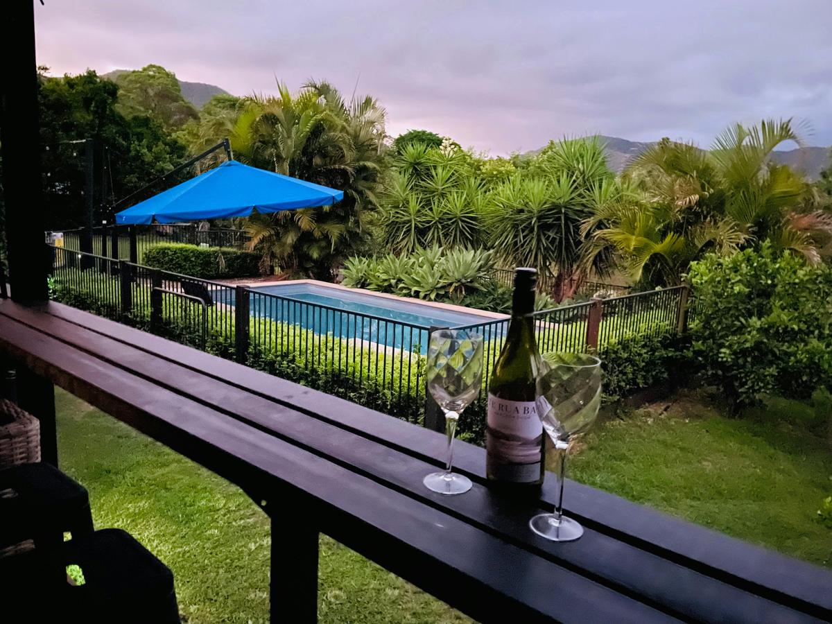 Brumbies Hollow Wine on the verandah