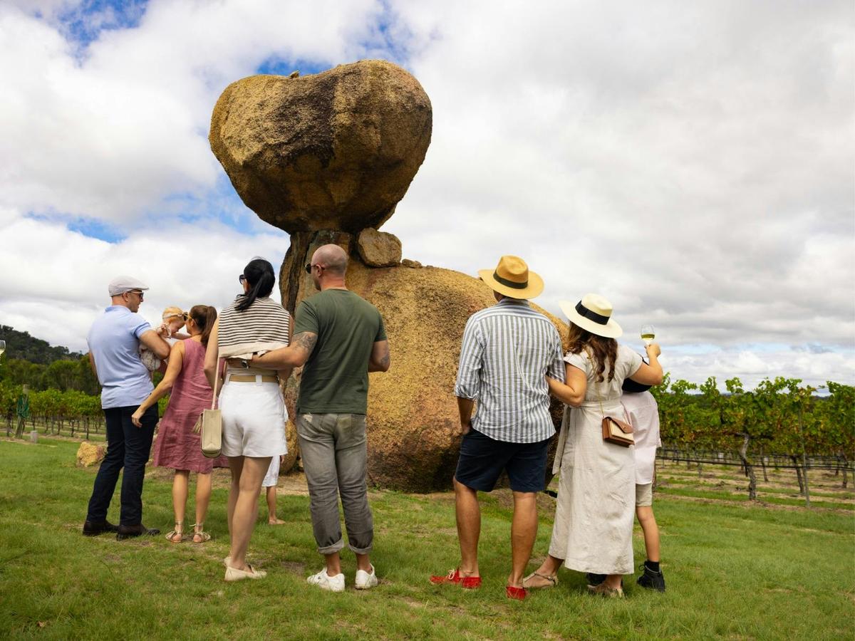 Balancing Heart Rock at Balancing Heart Vineyard on the Granite Belt, South-East Queensland