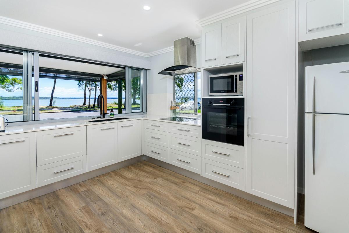 Kitchen overlooking Pumicestone Passage