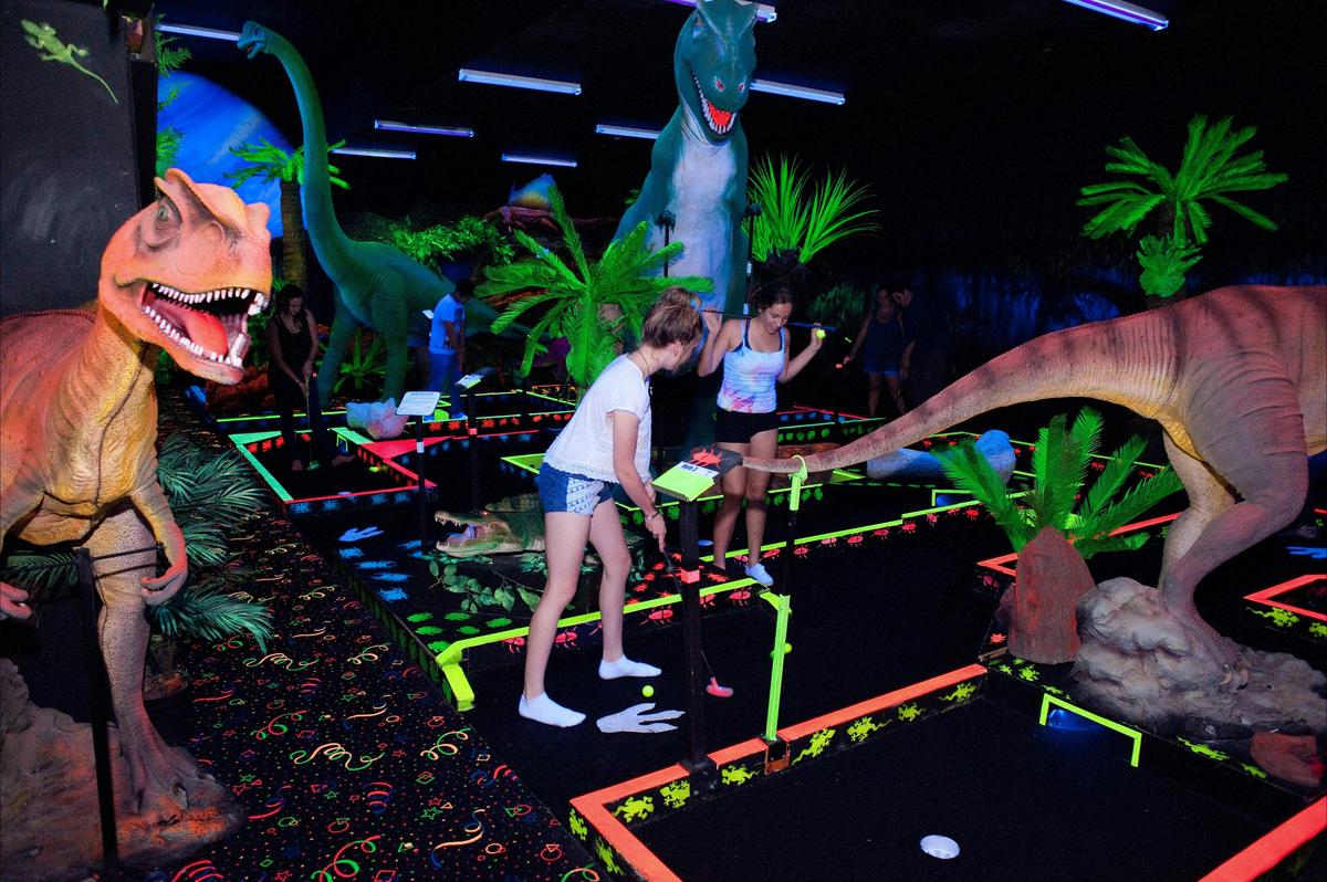 Jurrasic Putt Putt - Glow in the dark Dinosaur theme