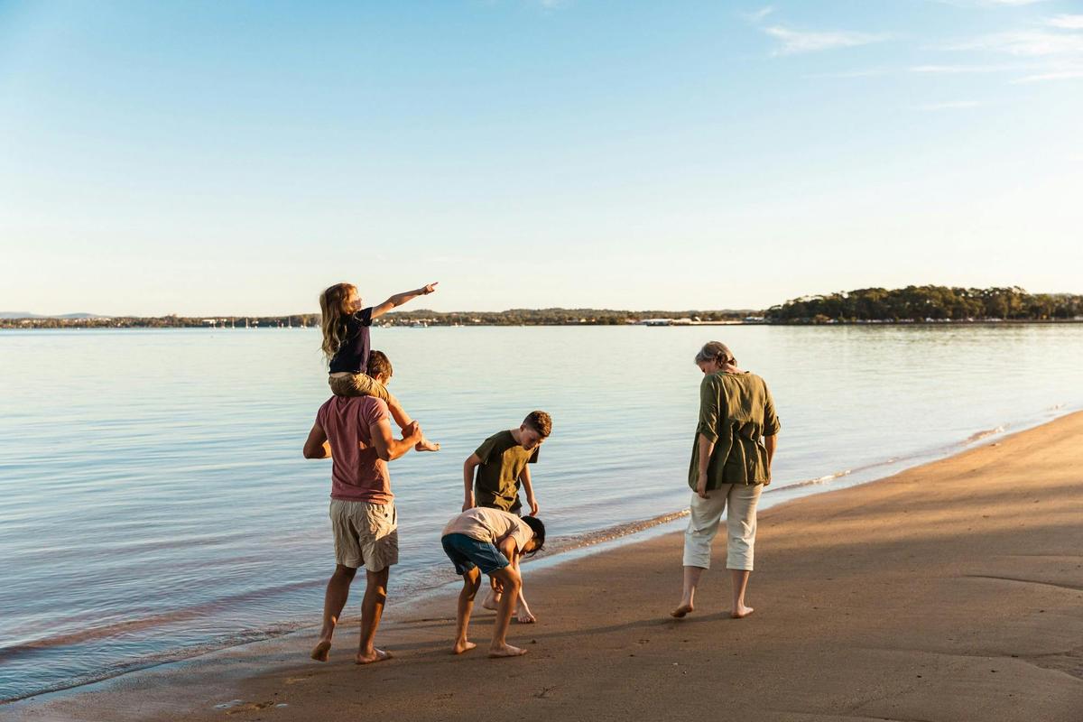 Family Beach Fun on Coochiemudlo Island, Redlands Coast QLD