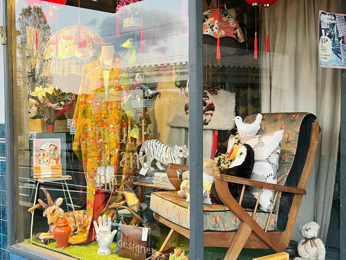 Shop window at Mount Vic and Me