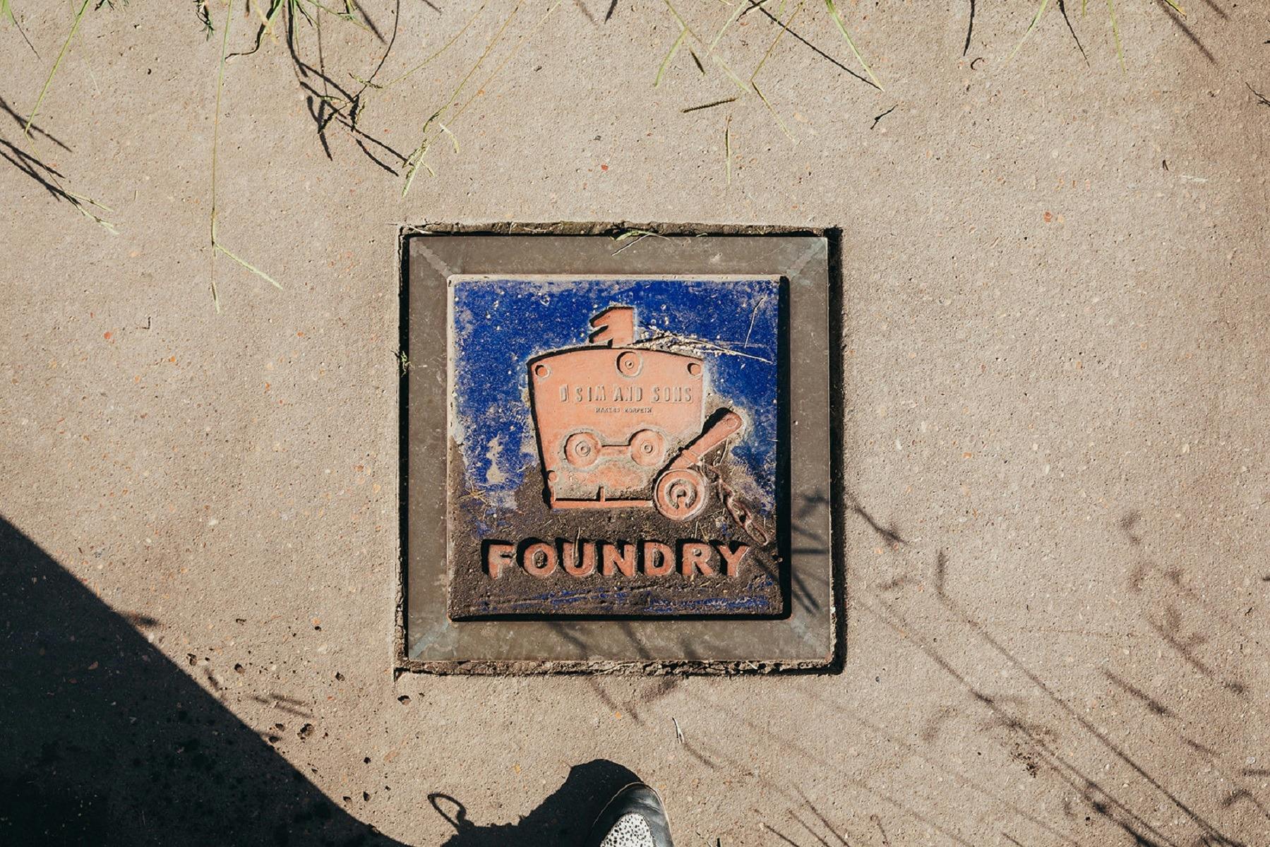 Morpeth Heritage Walk Sim's Foundry Marker