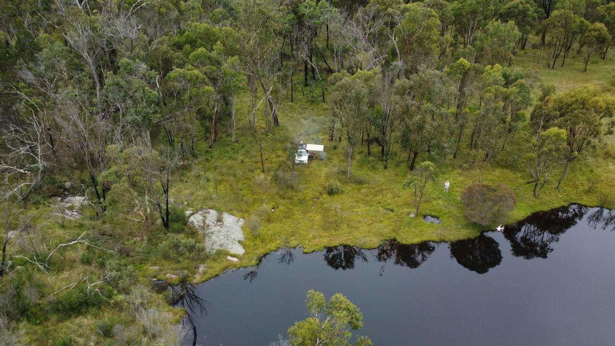 Camping by the dam