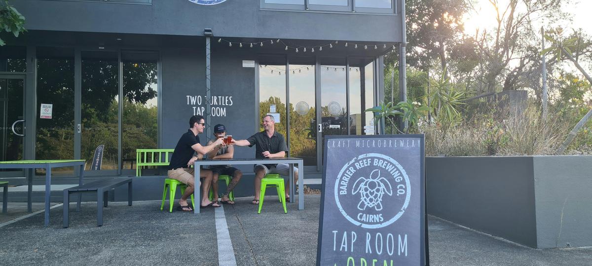 Cheers at Two Turtles Tap Room