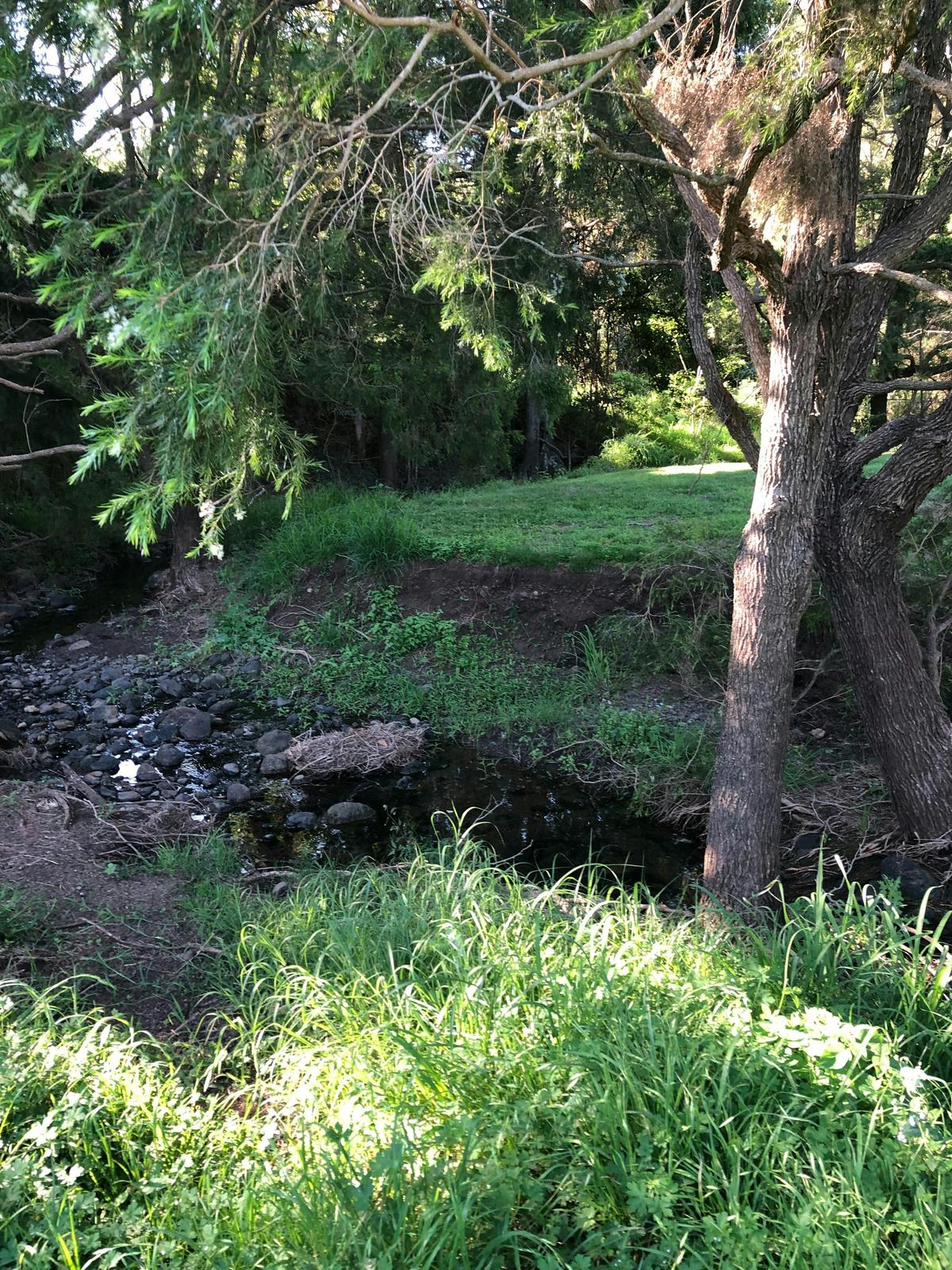 The little rocky creek at "The Reserve" camp