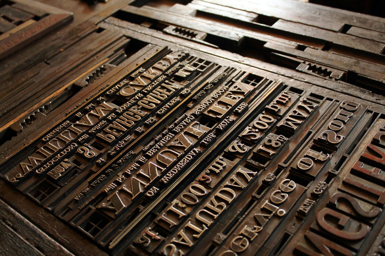Print press loaded for printing