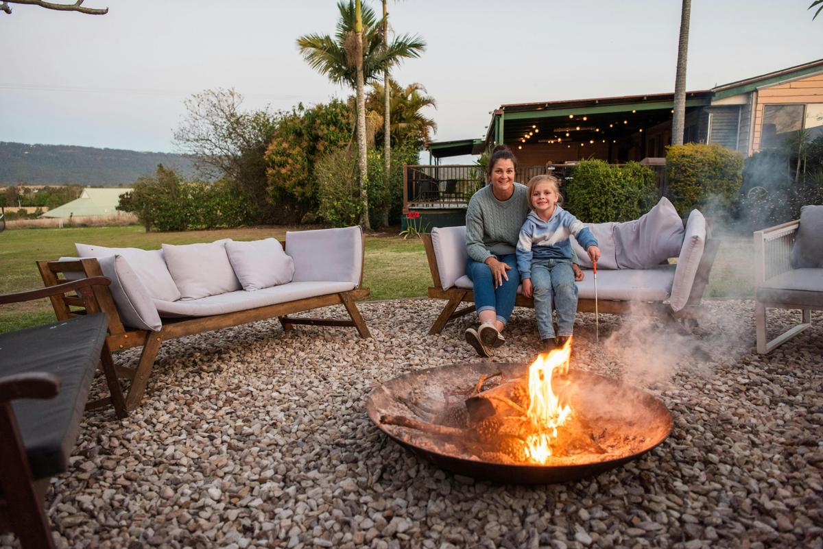 Clandulla Cottages Farmstay - Camp fire