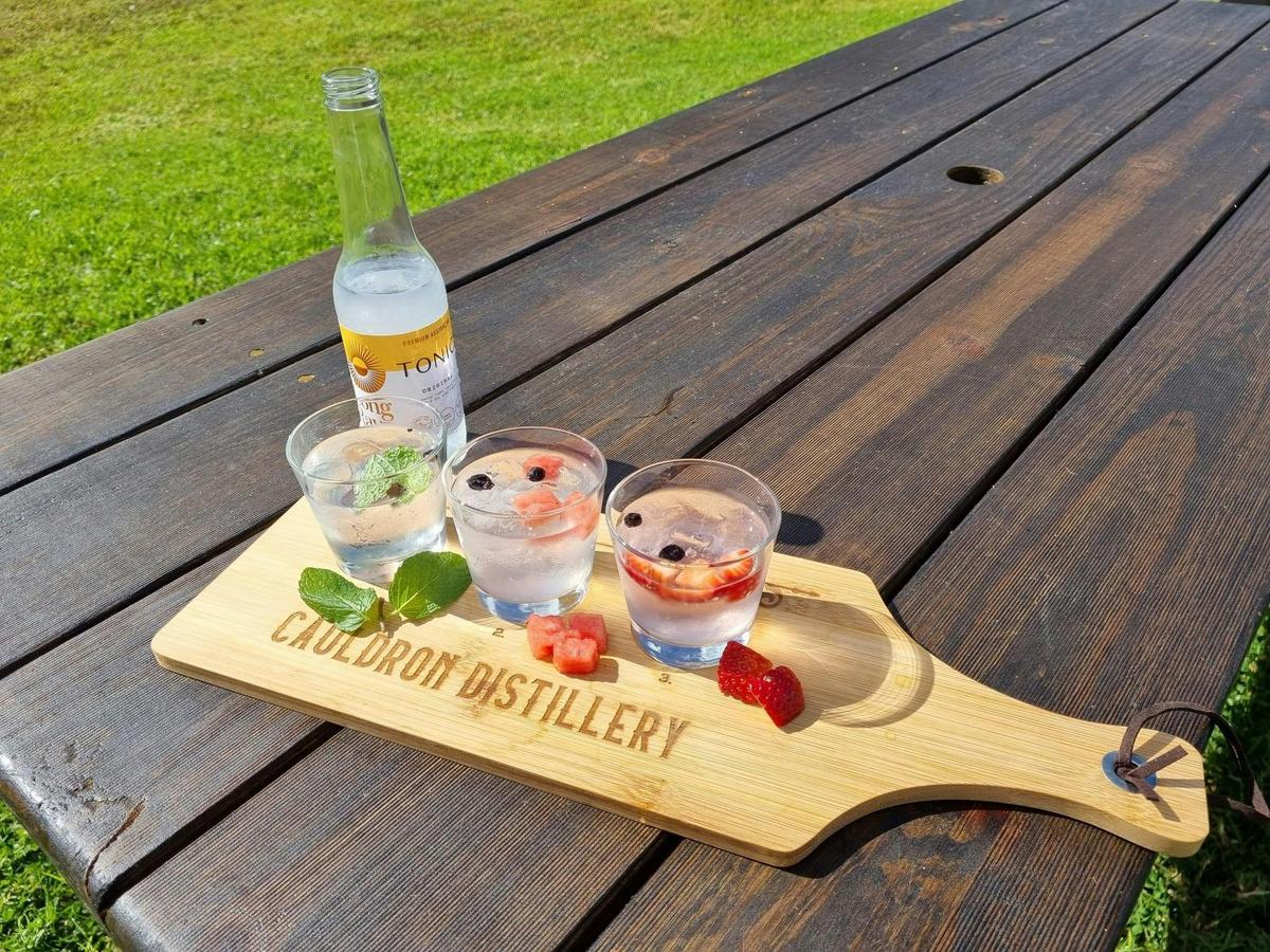 Cauldron Gin tasting paddle
