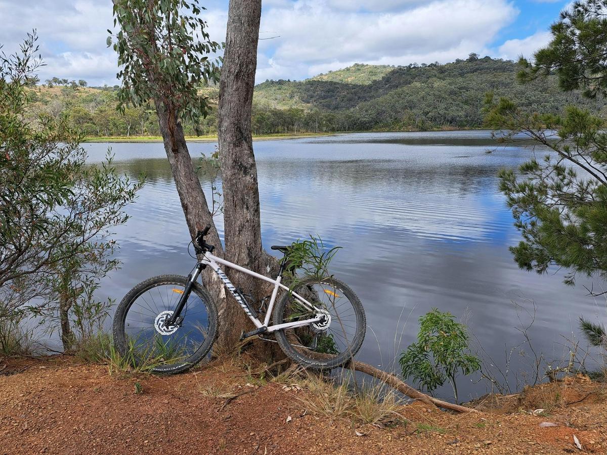 Mountain biking at Connolly Dam