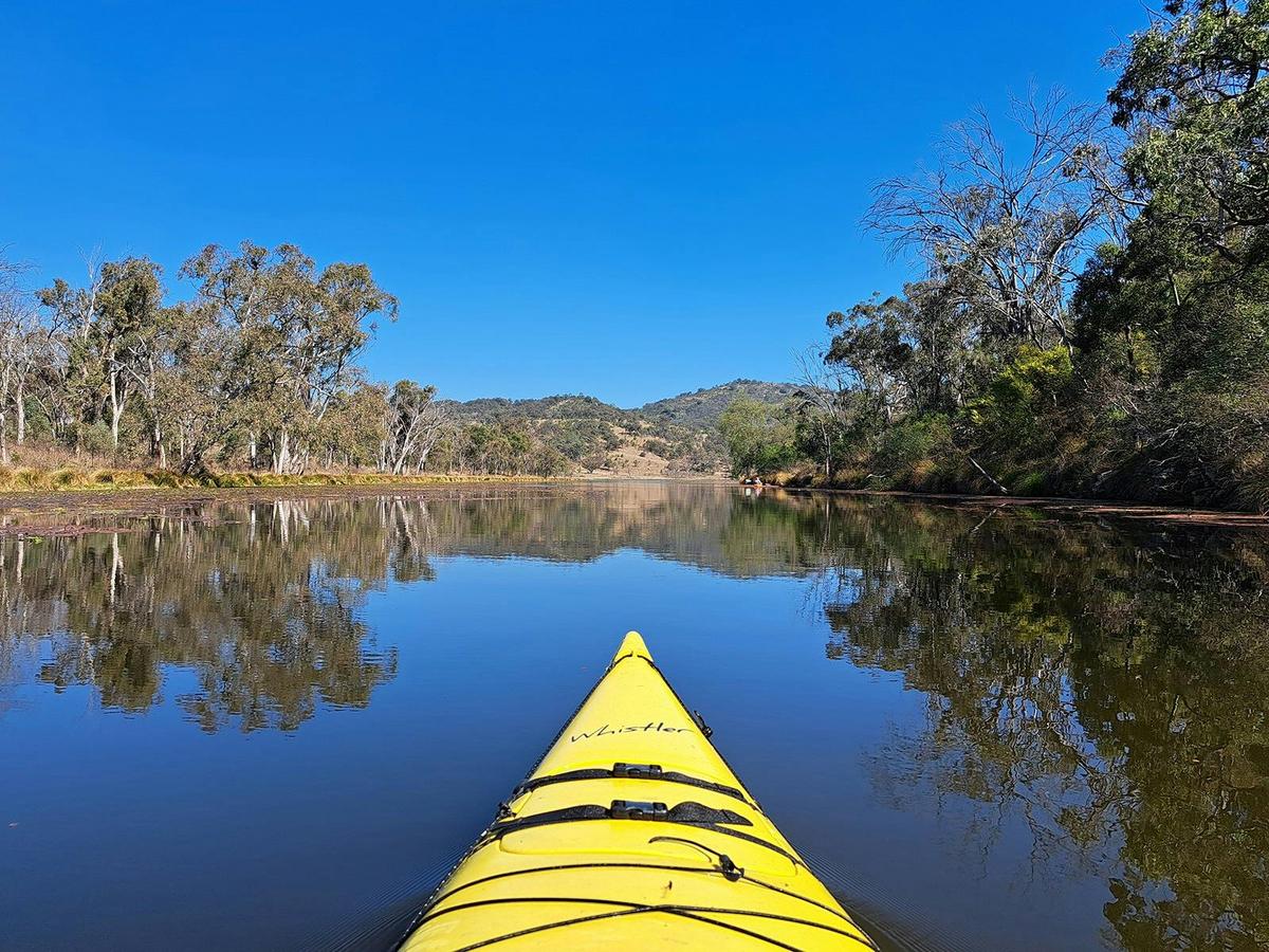 Kayak on Lake Connolly Dam