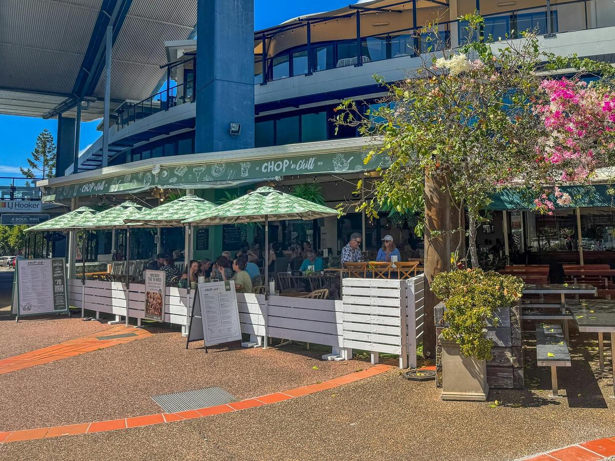 Covered outdoor dining