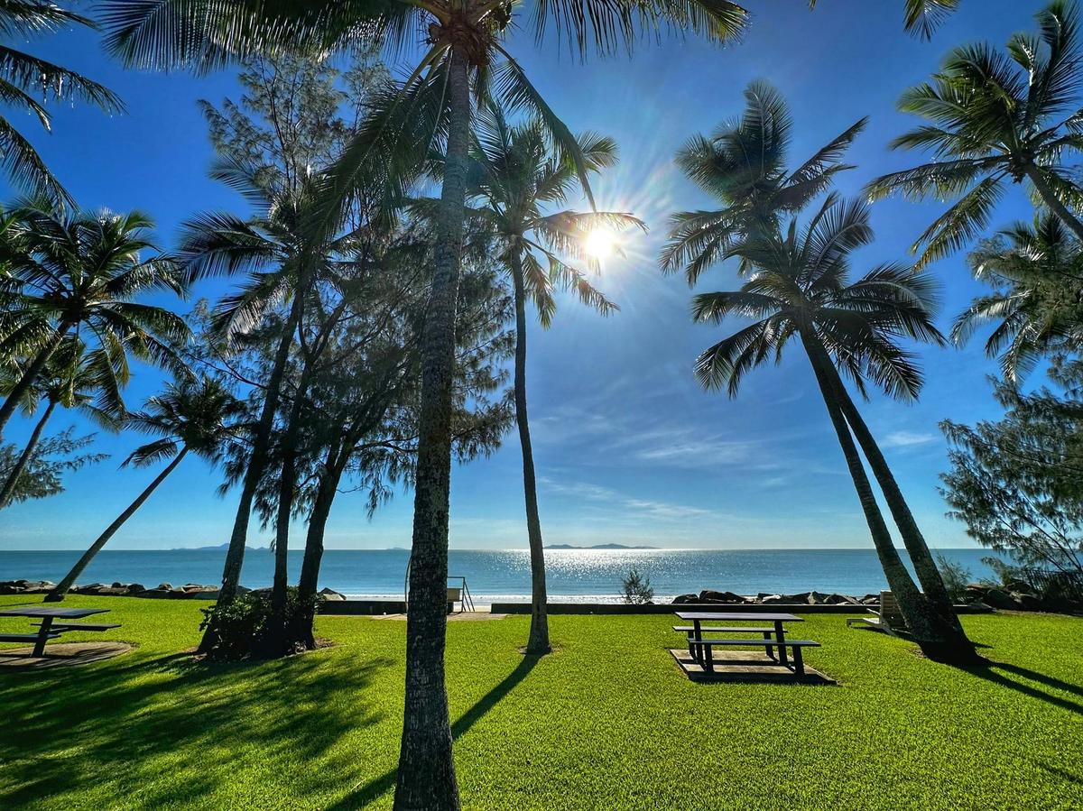 Morning sun Blue Pacific