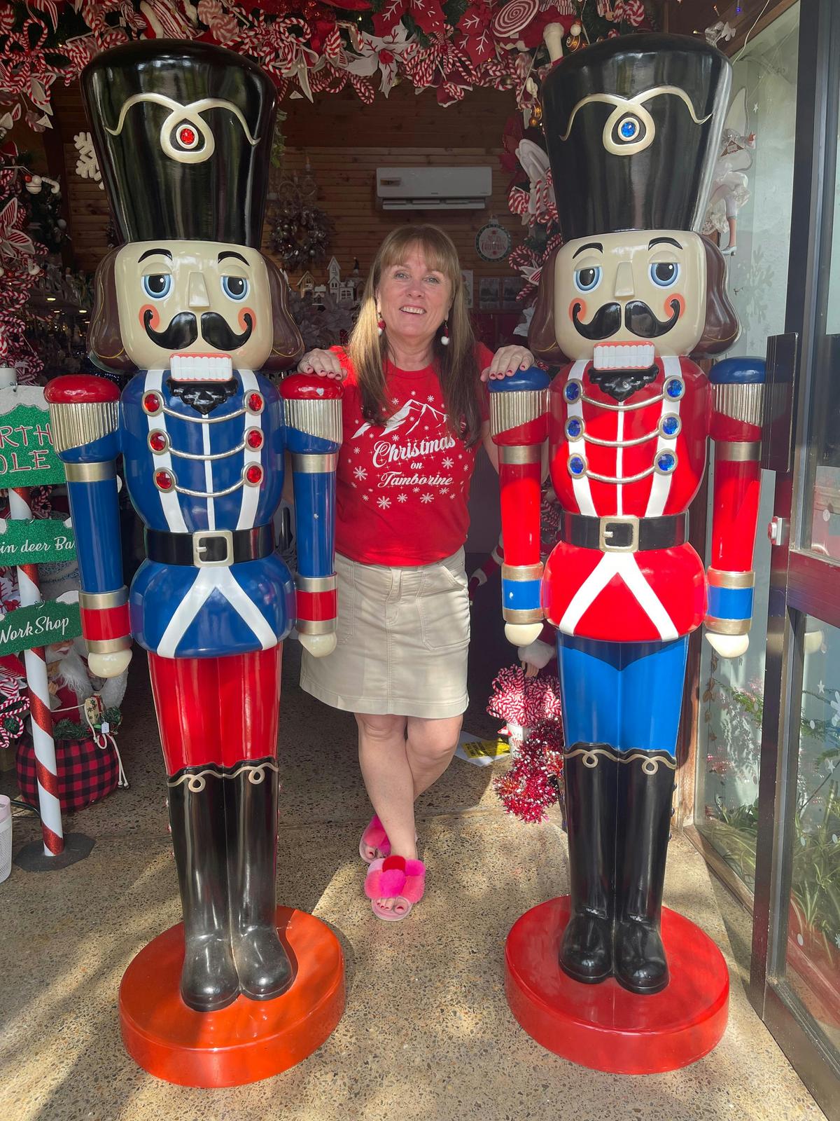 You’re greeted by Nutcrackers as you enter the store
