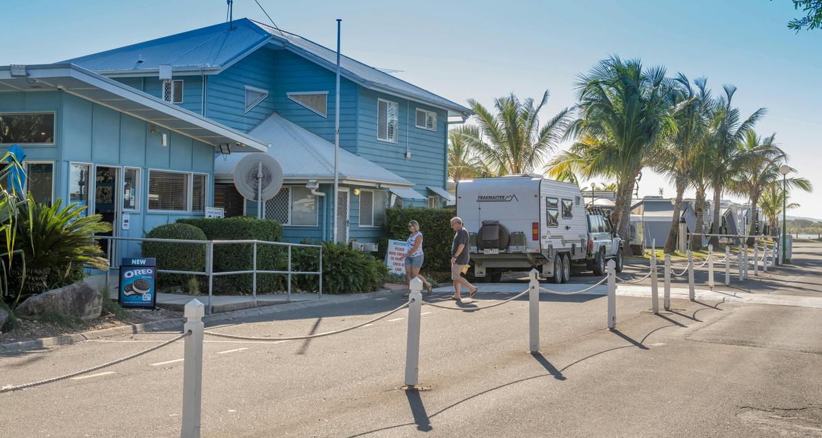 Cotton Tree Holiday Park Office and Entrance