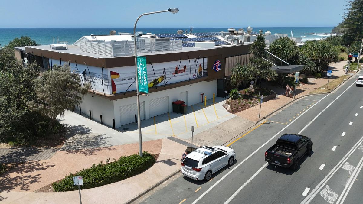North West view of the club façade