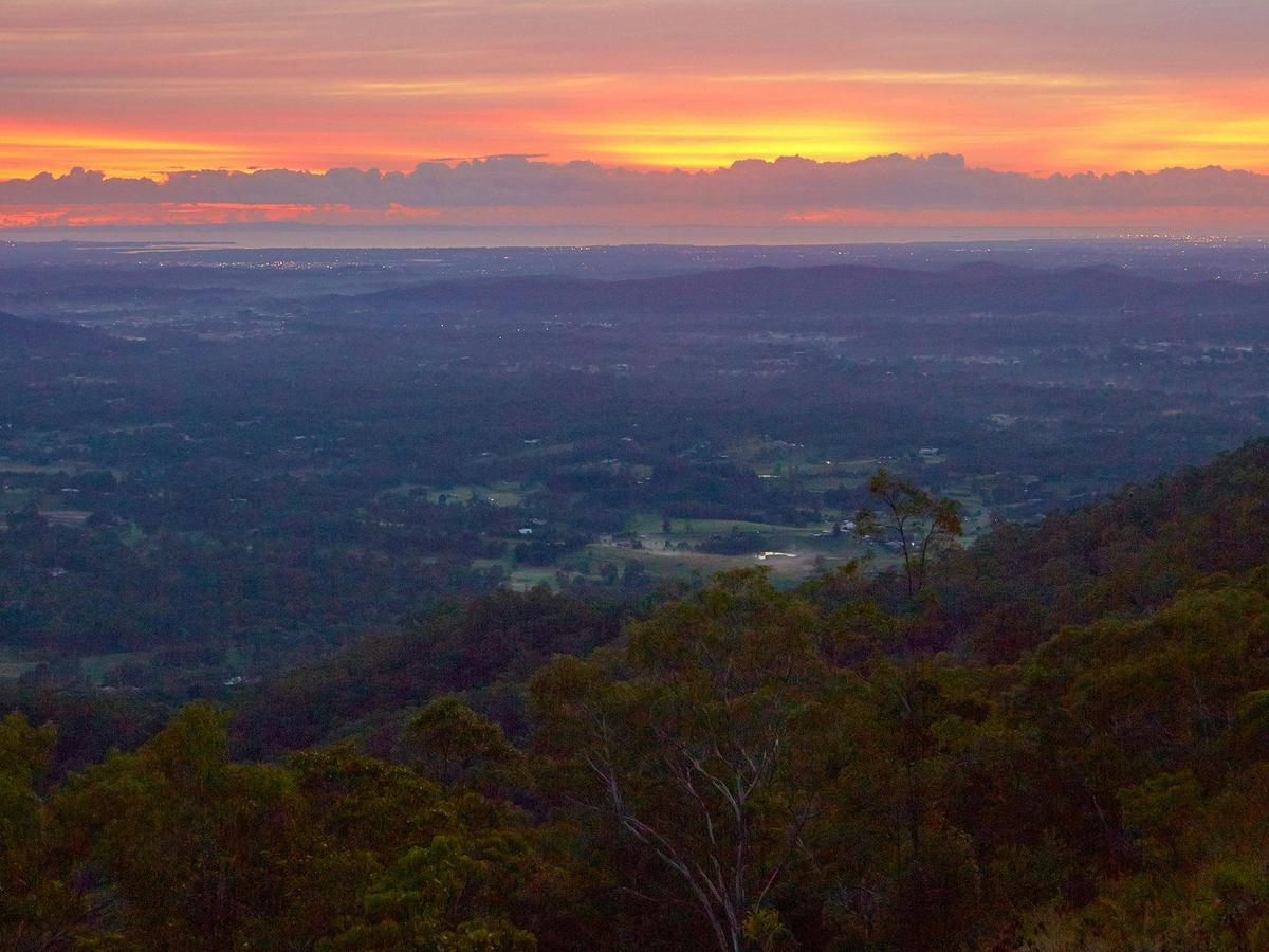 Take in the expansive views across Samford Valley to Moreton Bay at Jollys Lookout