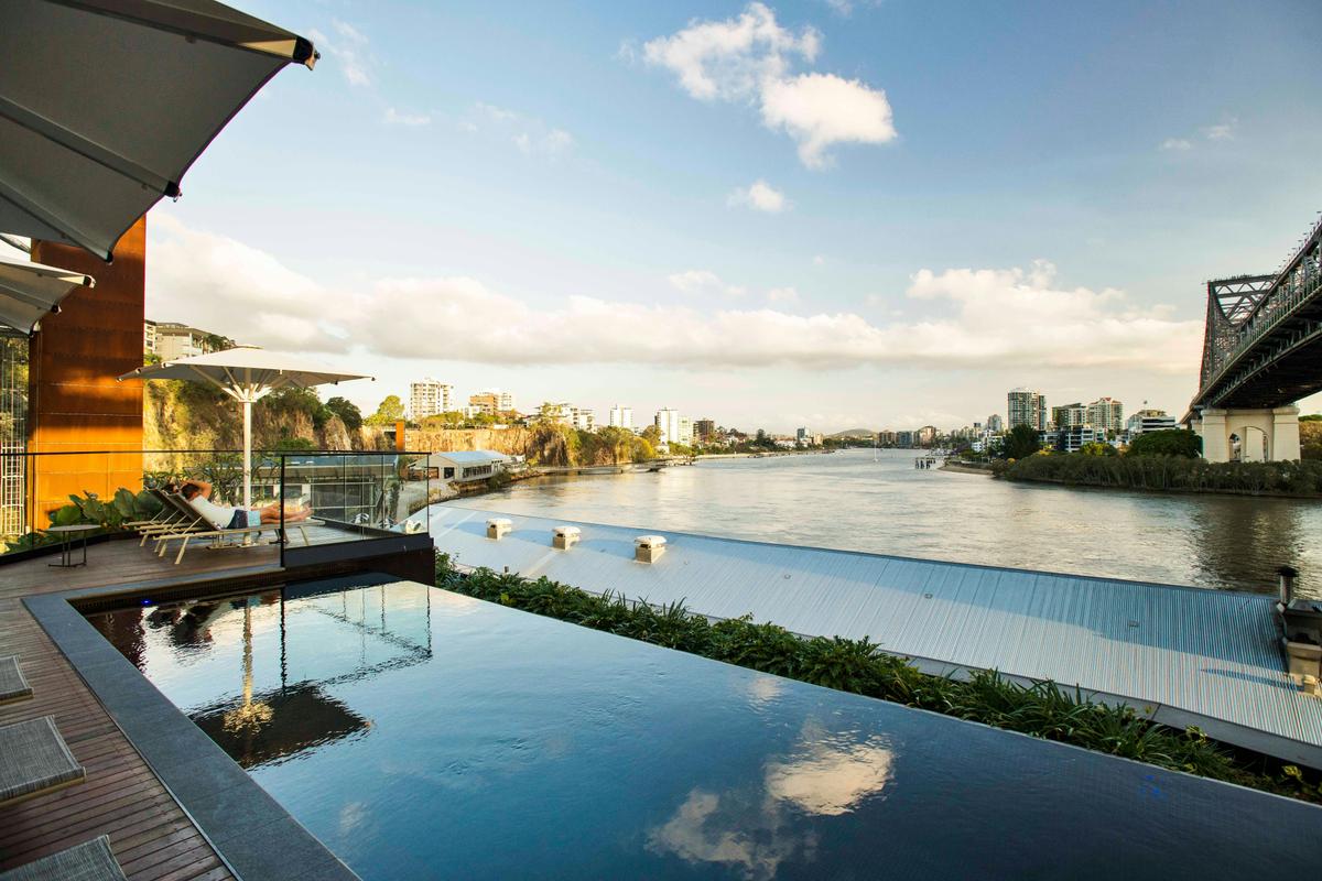 Pool and Brisbane River