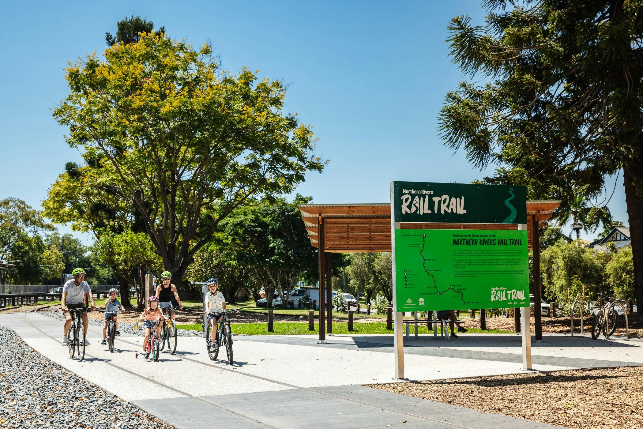 Murwillumbah Rail Trail rest stop