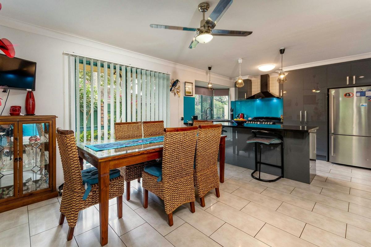 Dining and kitchen