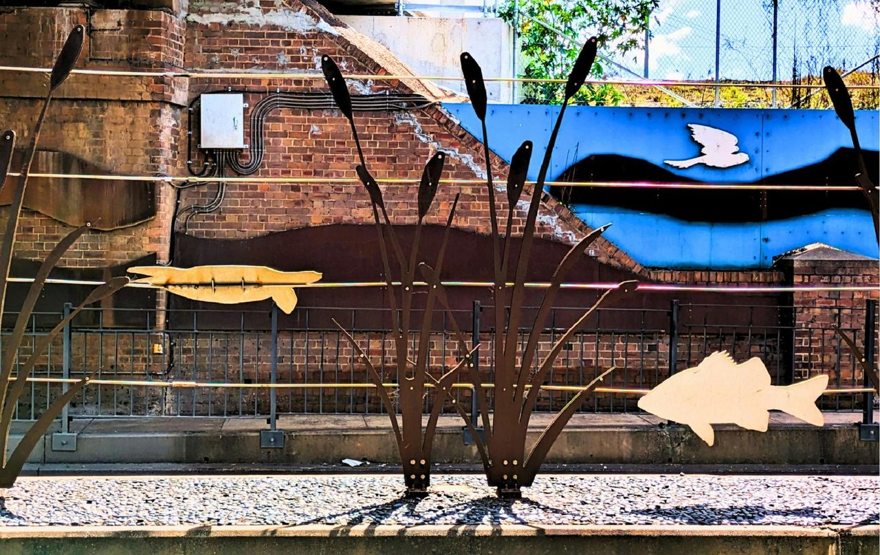 Artwork installation at the Muswellbrook Railway Underpass