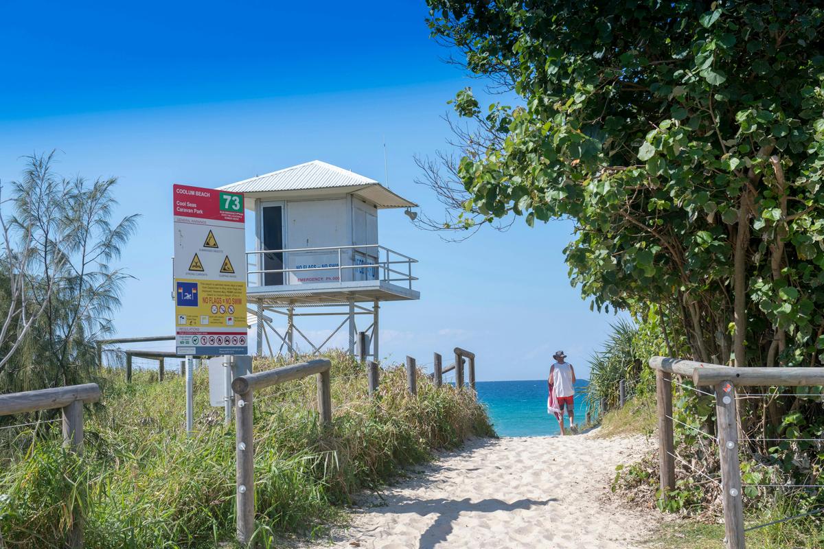 Coolum Beach Access from Caravan Park