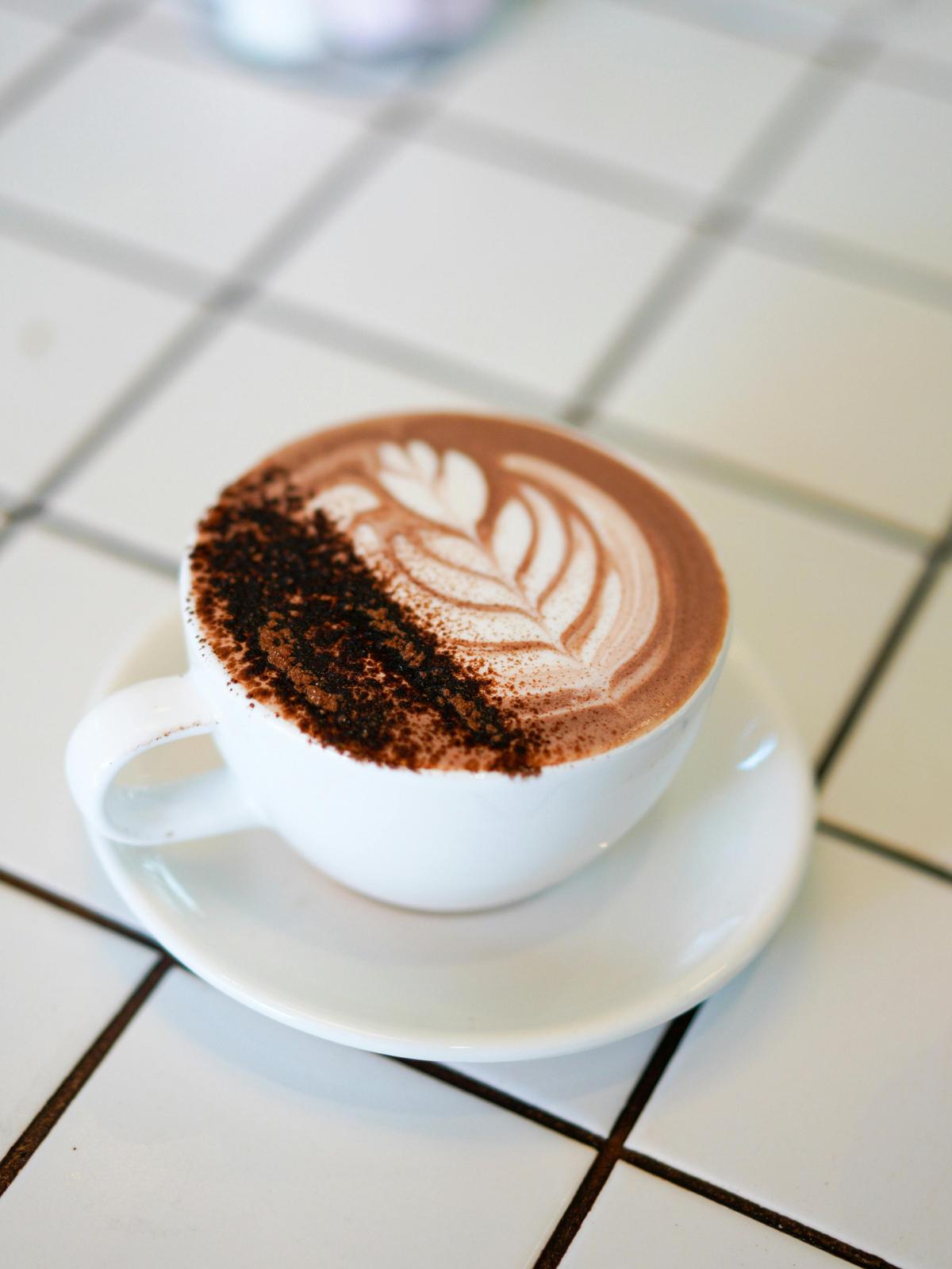 Barista made coffee at Dune Cafe