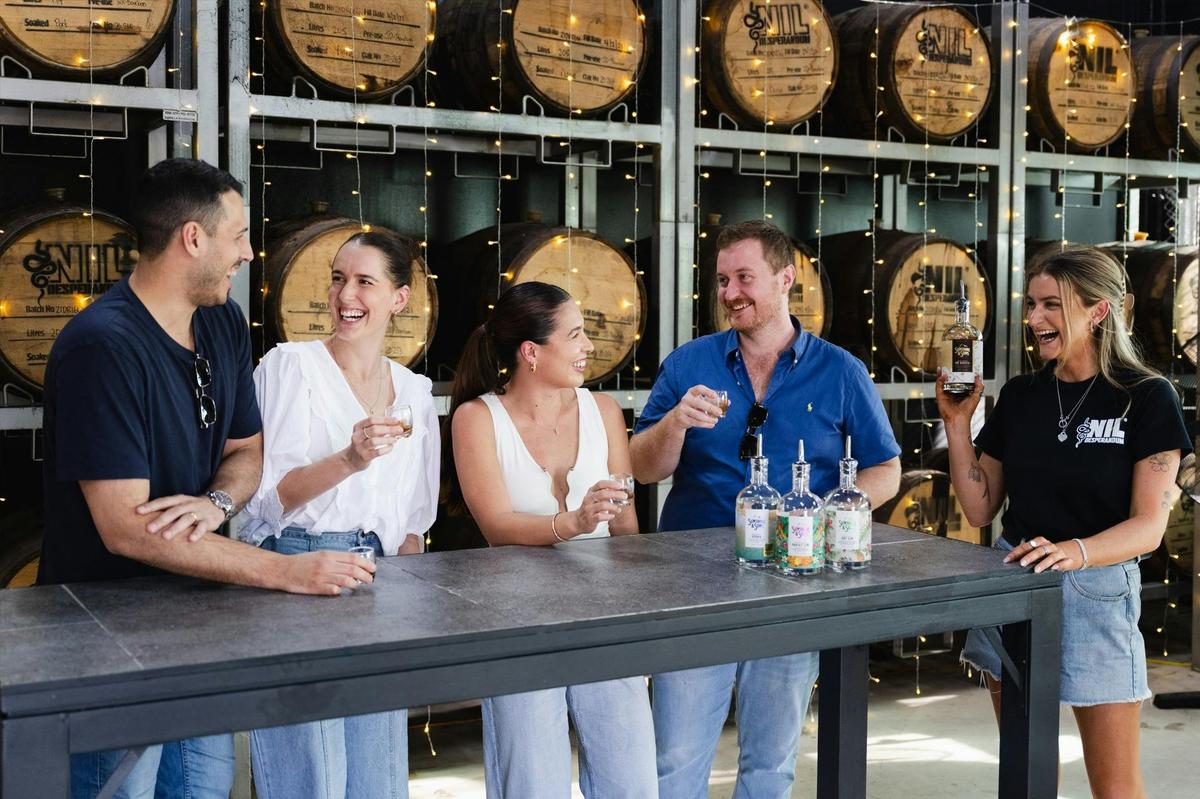 Enjoy a guided tasting of different locally crafted spirits