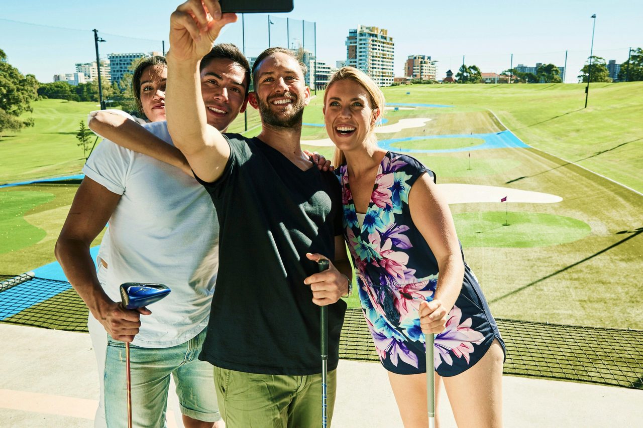 Selfie on the Driving Range