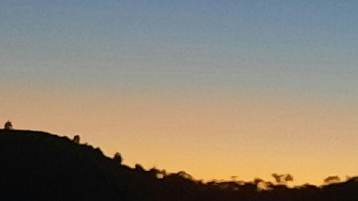 Moon at sunset.
